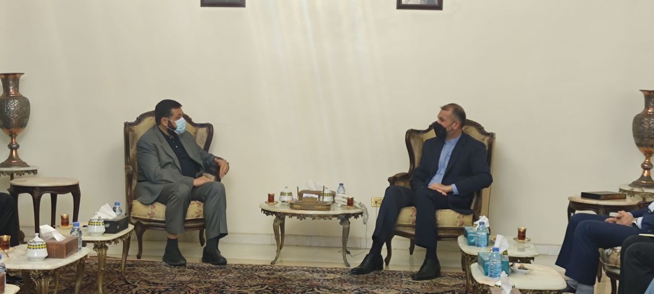 وزیر خارجه کشورمان با مسئول روابط خارجی جنبش حماس دیدار کرد
