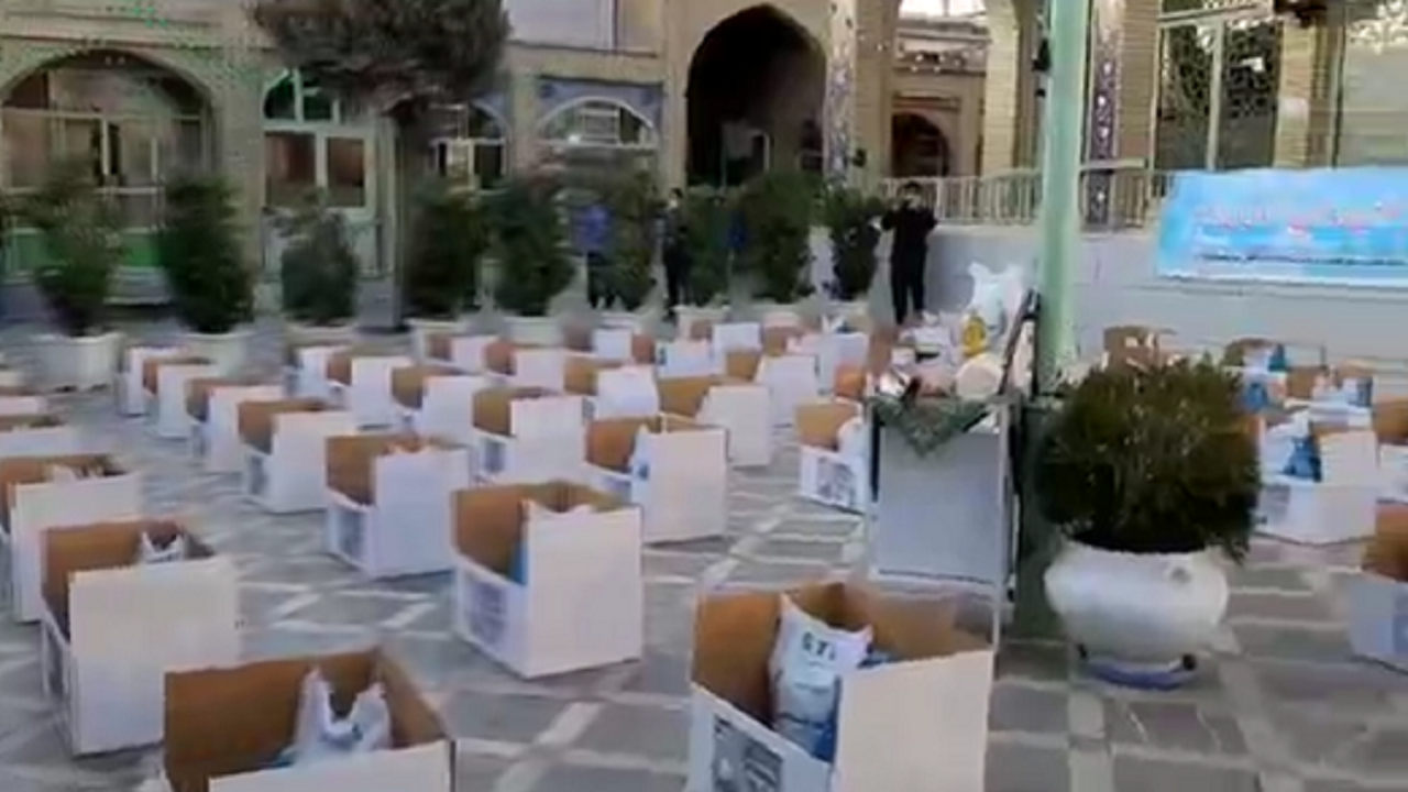 توزیع ۱۱۰ بسته حمایتی در قزوین