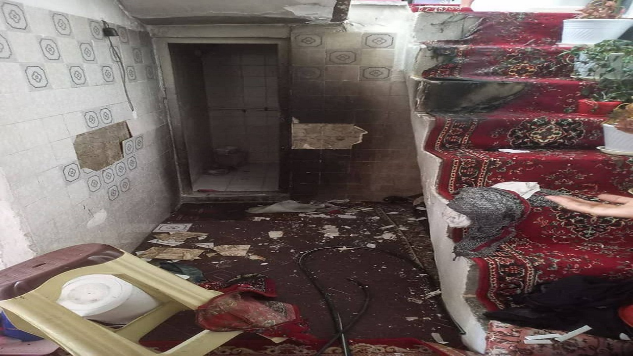 انفجار گاز در منزل مسکونی در نهاوند