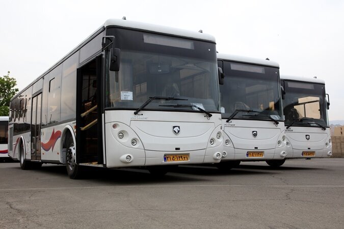 فاز اول ۲۶ دستگاه اتوبوس جدید در فردیس بهره برداری شد