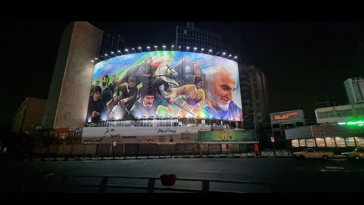 رونمایی از دیوارنگاره جدید میدان ولیعصر (عج)