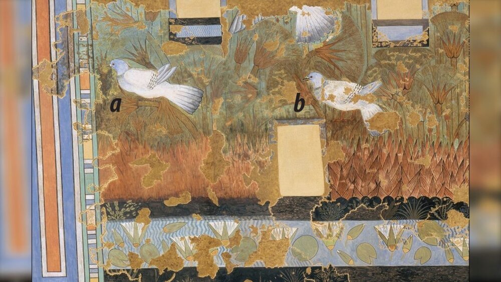 تصویر پرندگان در شاهکار هنری مصر