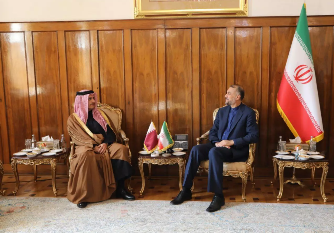 دیدار وزرای امور خارجه جمهوری اسلامی ایران و قطر