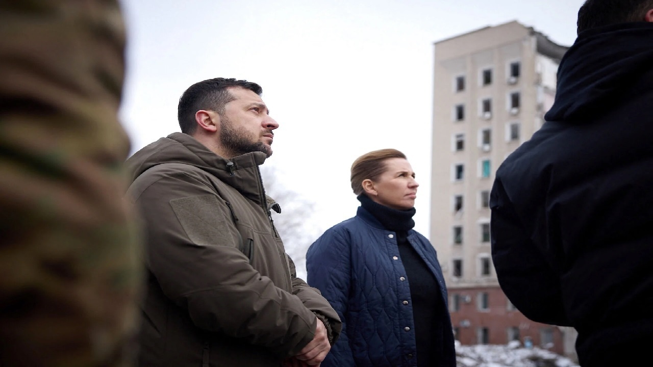 سفر غیرمنتظره نخست وزیر دانمارک به نزدیکی خط مقدم نبرد در اوکراین