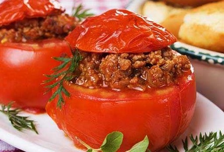 دلمه گوجه فرنگی رژیمی
