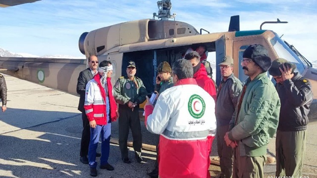 اعزام 7 فروند بالگرد شینوک و ترابری به استان‌های گرفتار در برف و کولاک