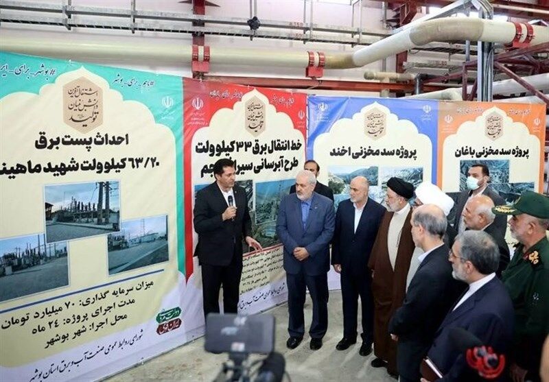 افتتاح ۱۵ طرح بزرگ آب و برق در استان بوشهر