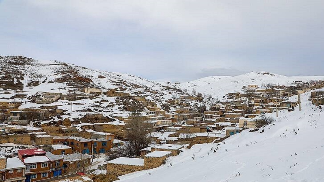 نمای برفی روستای وننق در لنز دوربین شهروند خبرنگار