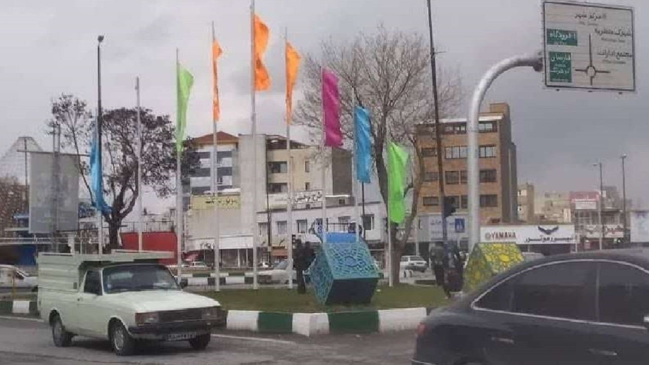 نصب دو هزار پرچم ویژه نوروز و ماه رمضان در شهرکرد