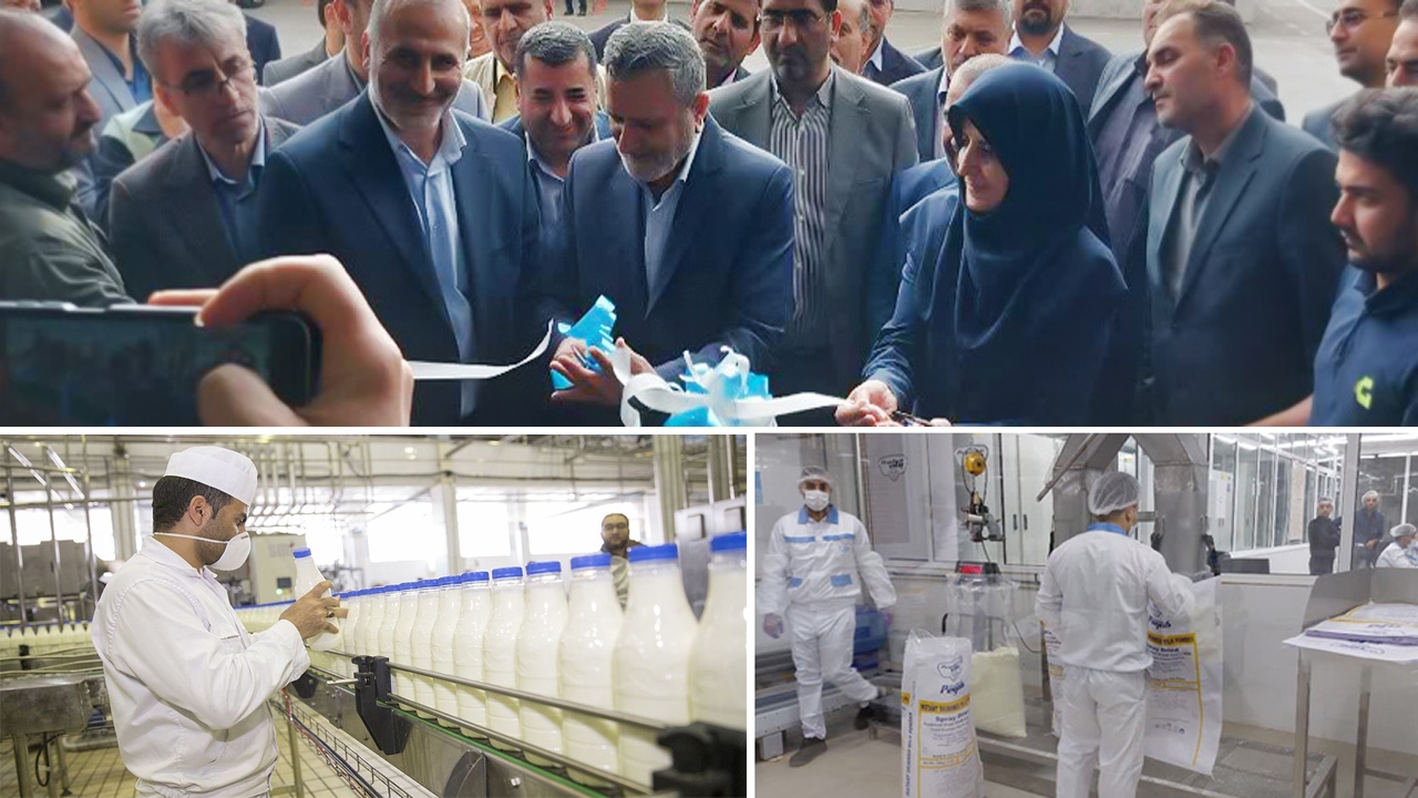 افتتاح دومین خط تولید شیر پودری در اصفهان
