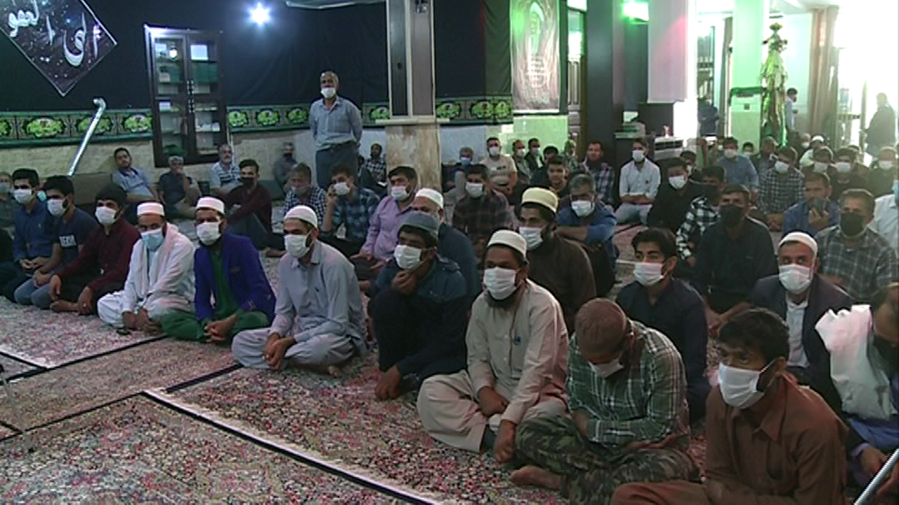 برگزاری یادبودی برای شهدای افغانستانی در کرمان