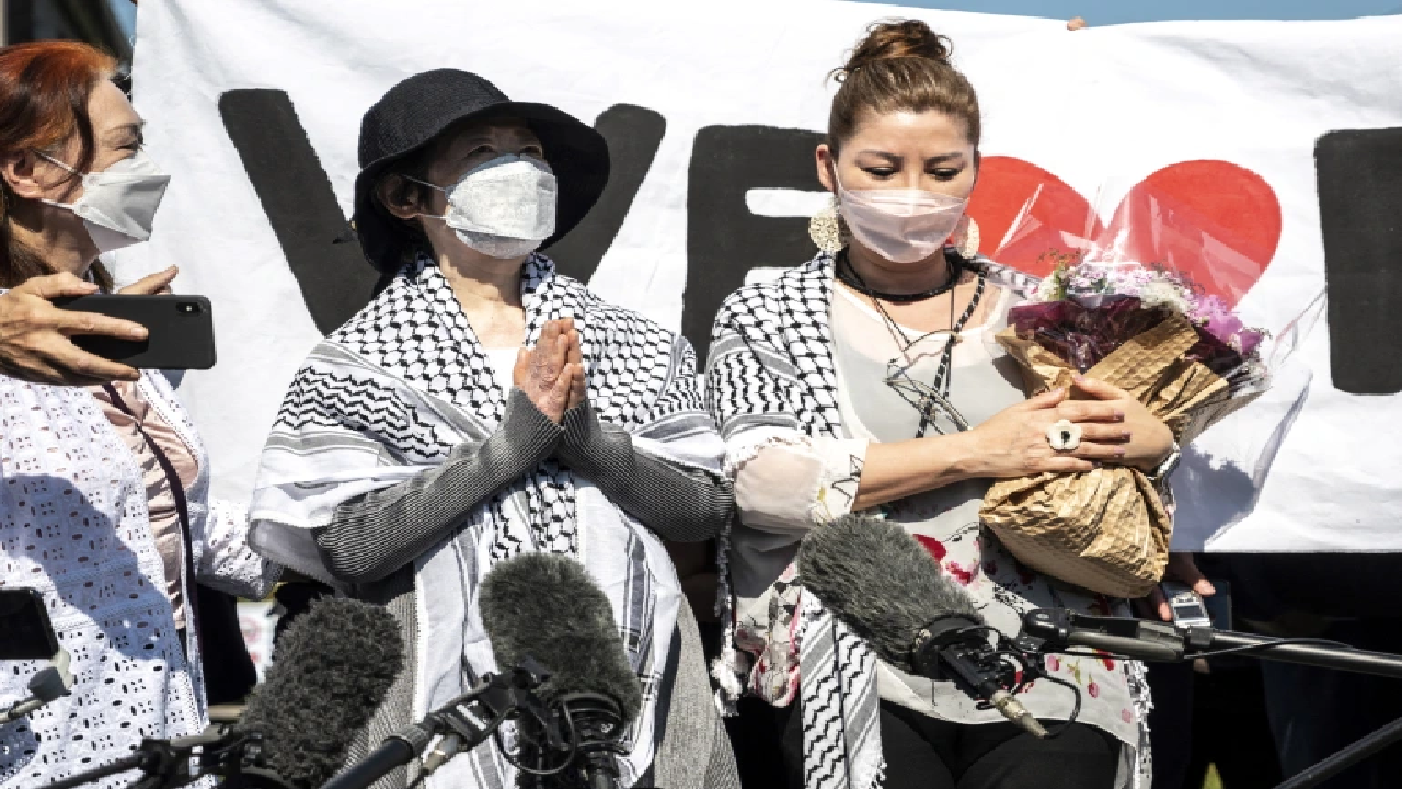 آزادی بانوی ژاپنی حامی فلسطین پس از ۲۰ سال از زندان+ تصویر و فیلم