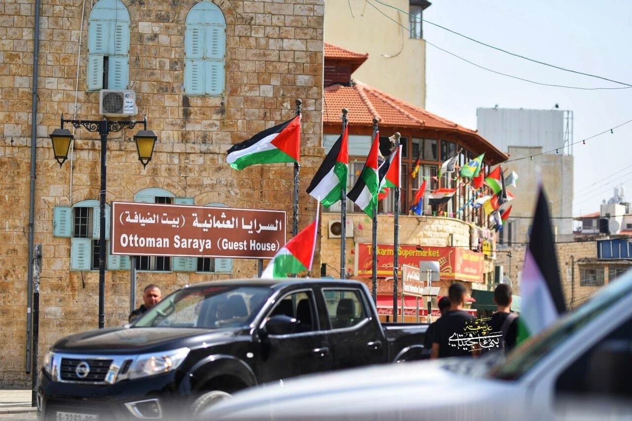 پرچم فلسطین مسجدالاقصی