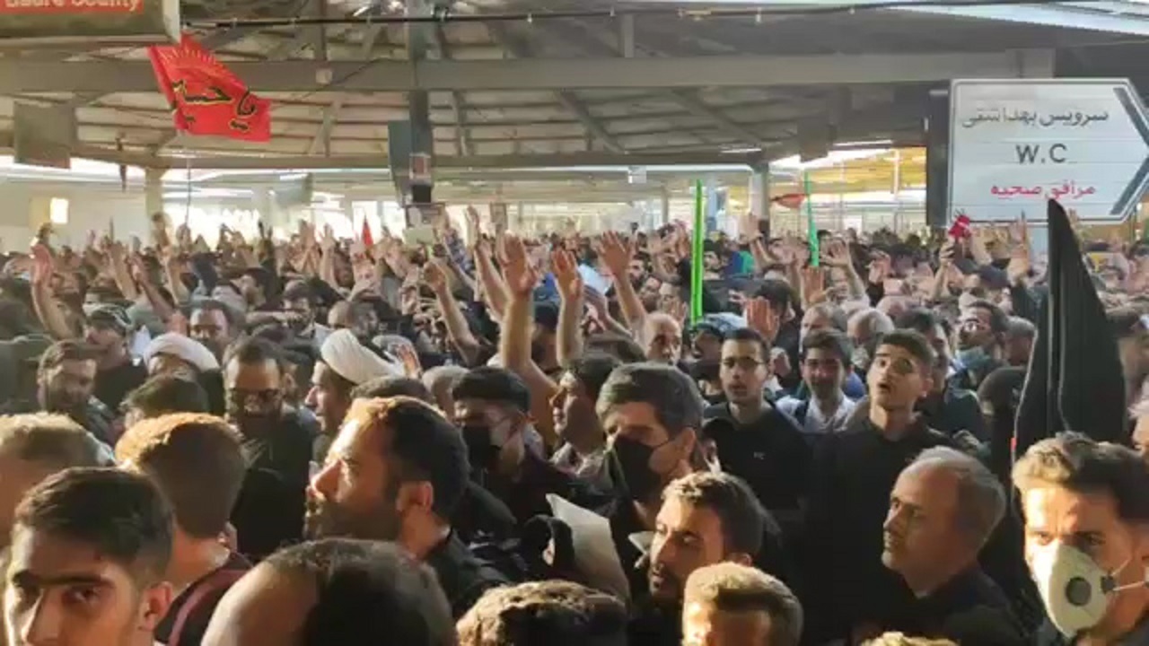 موج جمعیت زائران اربعین در مرز مهران + فیلم