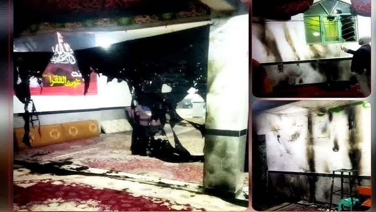 حمله عوامل منافقین به مسجد امام هادی (ع) خرم‌آباد + تصاویر