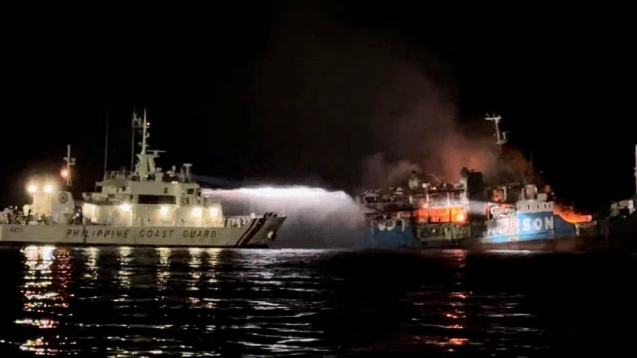 قربانیان آتش‌سوزی در کشتی فیلیپینی به ۲۹ نفر رسیدند