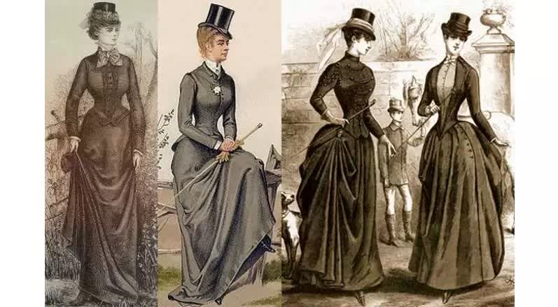 لباس رسمی زنان غربی در گذشته