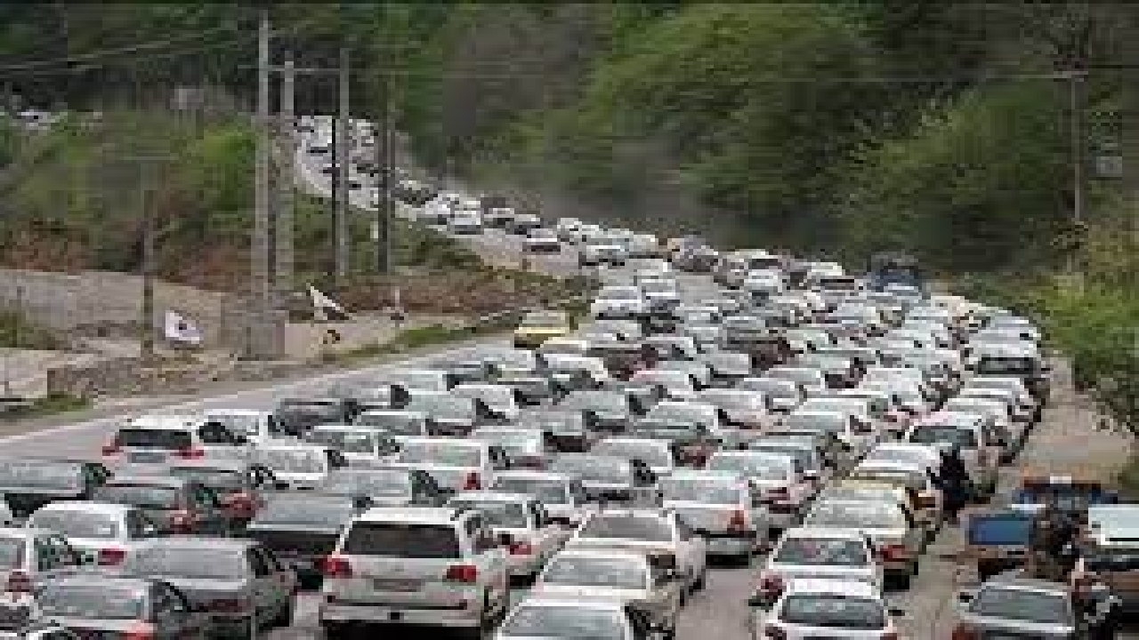 ترافیک سنگین در جاده‌های گیلان