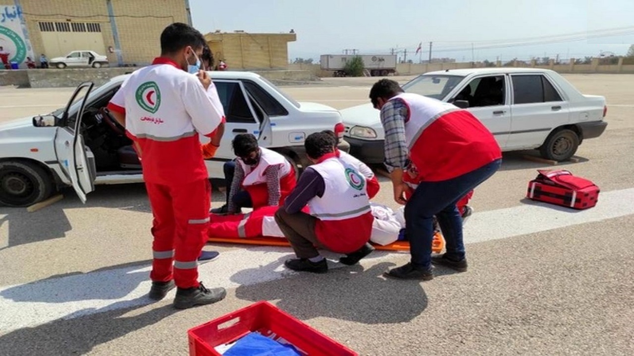 امدادرسانی به ۱۴ حادثه جاده‌ای توسط هلال احمر استان اردبیل