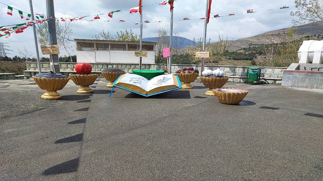 حال و هوای گلزار شهدای کوهسار در ایام نوروز + فیلم و تصاویر