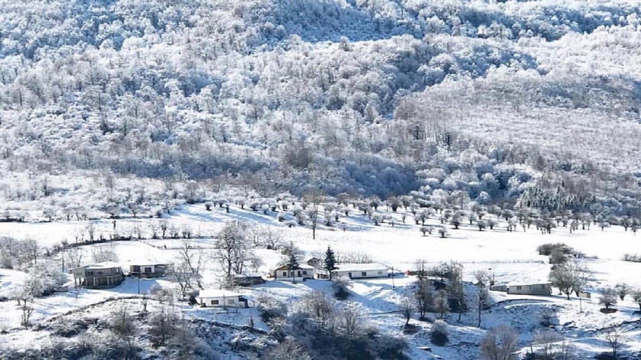 تصاویری زیبا از زمستان فیلبند در مازندران + فیلم