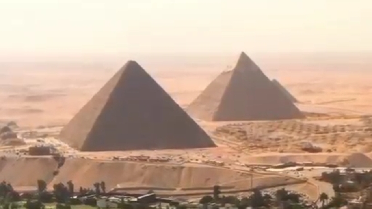 فیلمی از زوایای بیرونی اهرام اسرارآمیز مصر