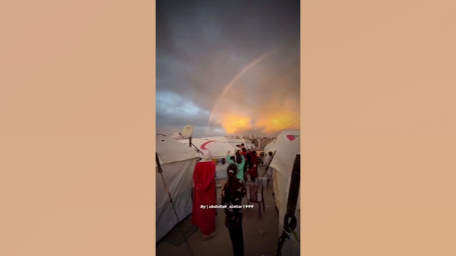 رنگین کمان، هدیه باران به کودکان جنگ زده فلسطینی + فیلم