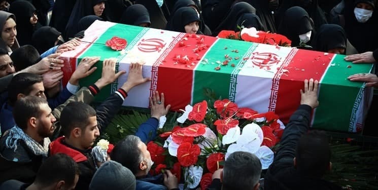 تشییع و خاکسپاری پیکر مطهر شهید گمنام در کوی باهنر اهواز