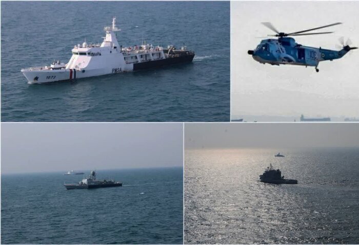 تمرین مشترک نیروی دریایی ارتش ایران و پاکستان