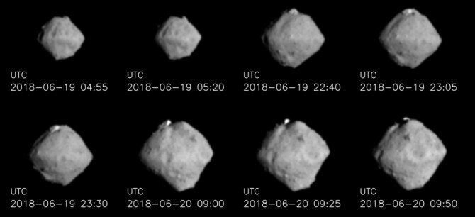 سیارک ریوگو که توسط هایابوسا ۲ تصویربرداری شده است