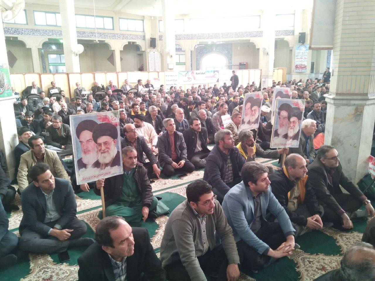 کراسم راهپیمایی 9 دی در بردسکن