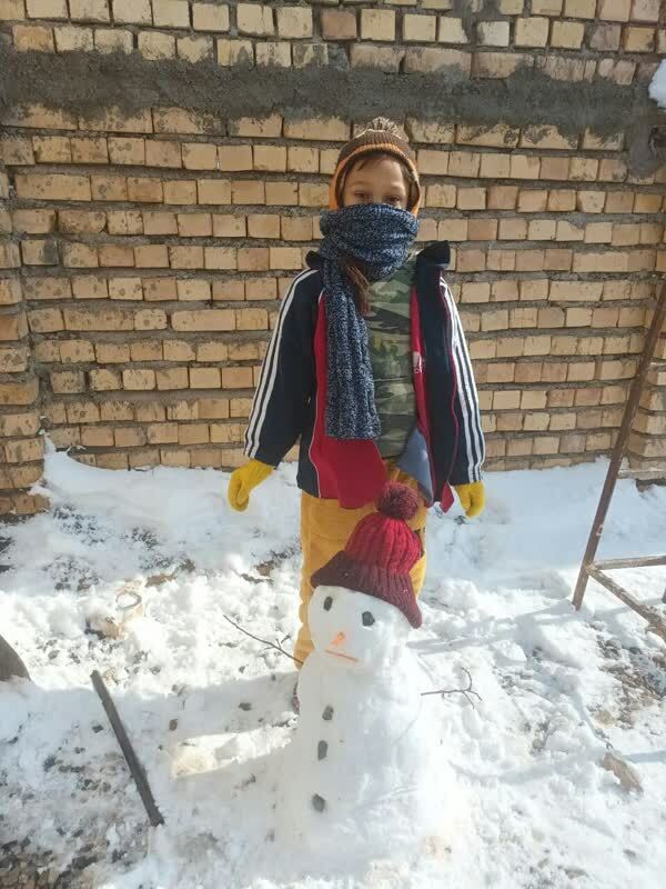 شادی کودکان در برف
