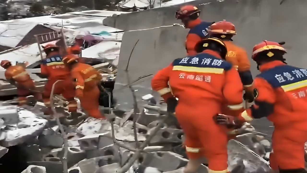 گم شدن ۴۷ نفر در چین در پی رانش زمین