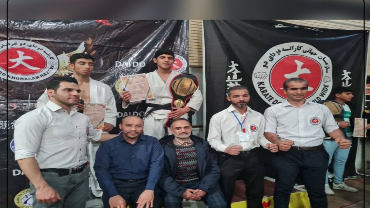 مدال آوری افغانستان در مسابقات استانی کاراته در مشهد