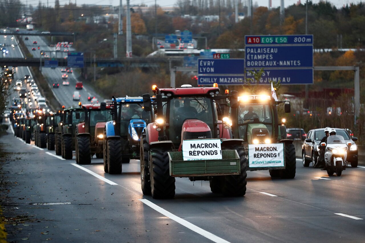 اعتراض تراکتوری کشاورزان در اروپا