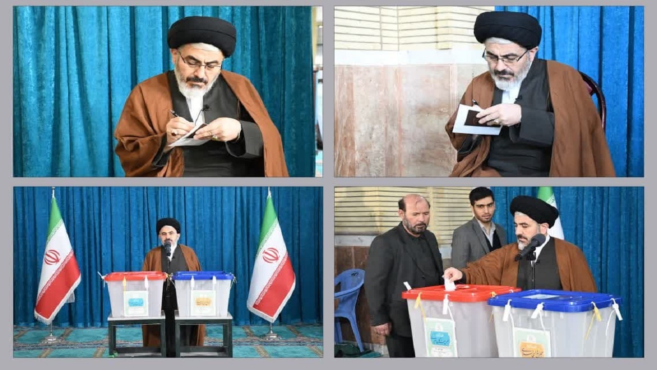 نماینده ولی فقیه در آذربایجان‌غربی رای خود را به صندوق انداخت