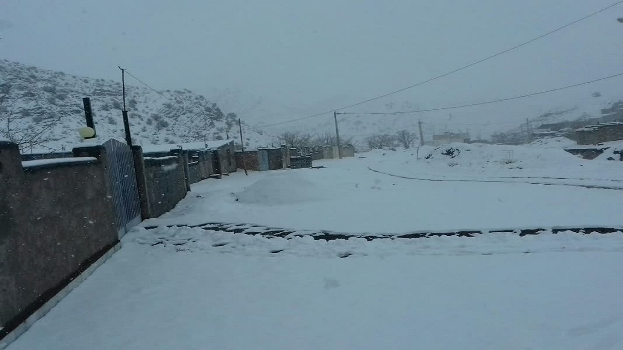 تصاویری از هوای زمستانی روستای دره گزان در بیرجند