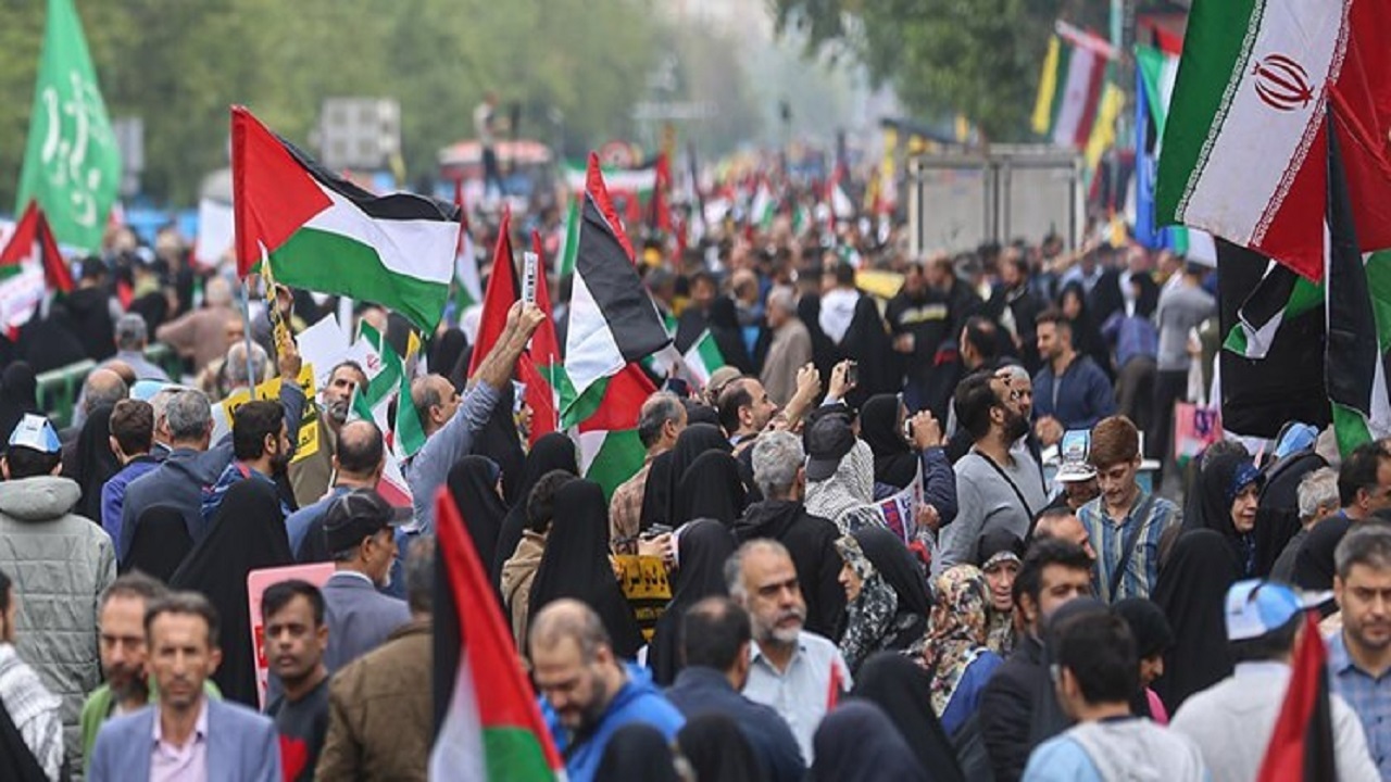 تظاهرات اتحاد با فلسطین و محکومیت جنایات رژیم صهیونیستی