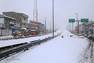بارش برف و سپیدپوش شدن رشت و اصفهان