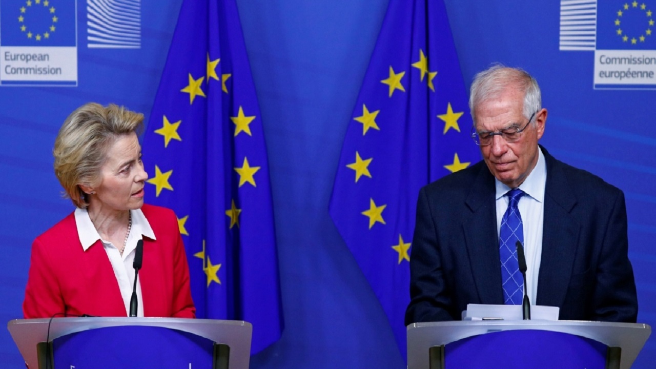 انتقاد بورل از حمایت همه جانبه رئیس کمیسیون اروپا از رژیم صهیونیستی