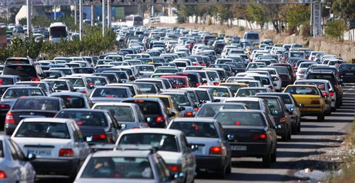 ترافیک در آزادراه کرج-تهران و سایر محورهای البرز