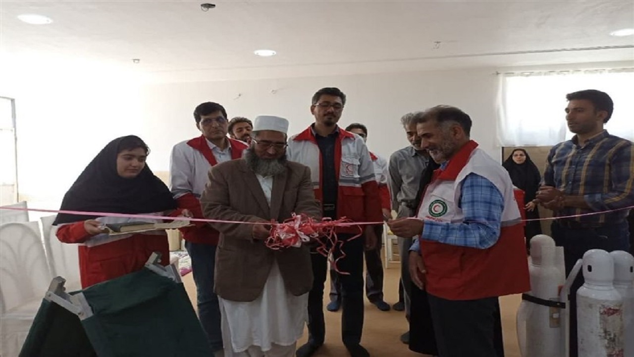 افتتاح بانک امانات تجهیزات پزشکی خانه هلال روستای «بجد» در بیرجند