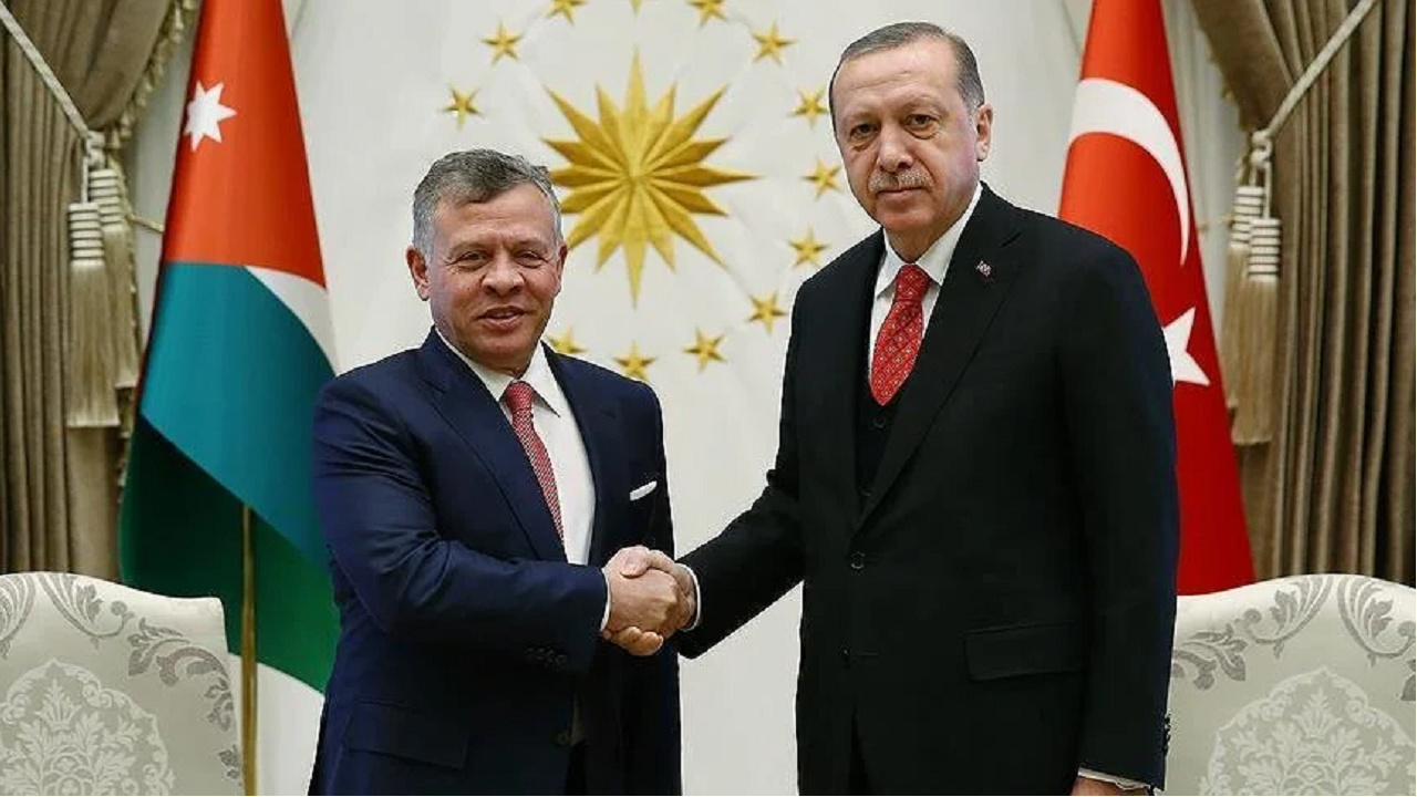 ابراز تمایل پادشاه اردن برای گسترش همکاری‌ها با ترکیه در تماس تلفنی با اردوغان
