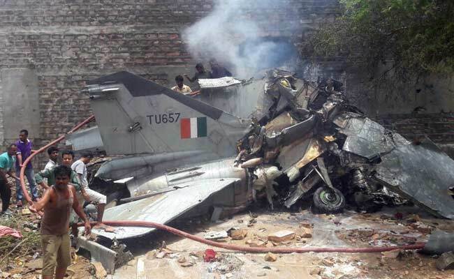 سقوط جت نیروی هوایی هند + فیلم