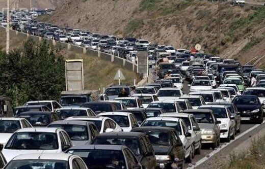 ترافیک سنگین و نیمه سنگین در بسیاری از محورهای اصلی کشور
