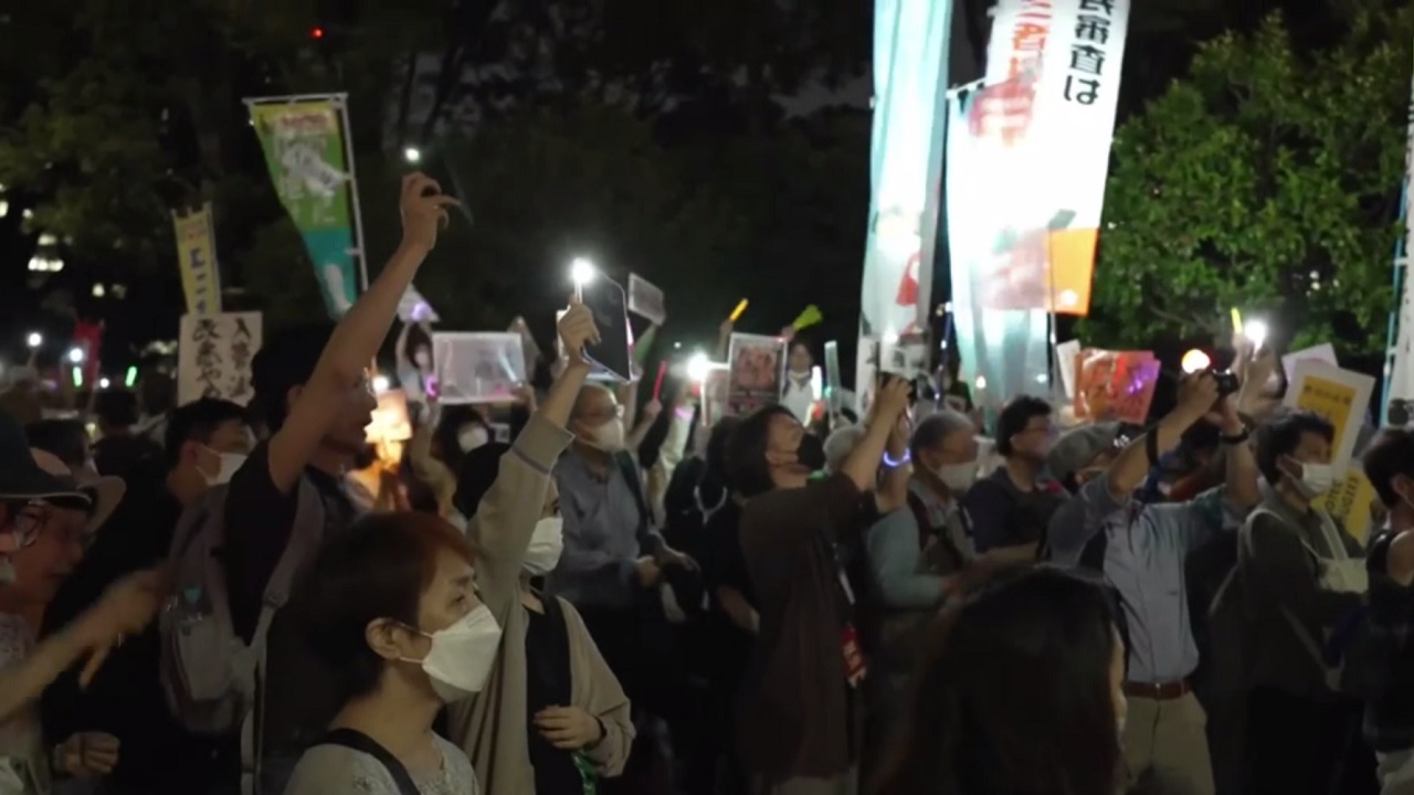 فعالان ژاپنی علیه اخراج پناهجویان تظاهرات کردند + فیلم