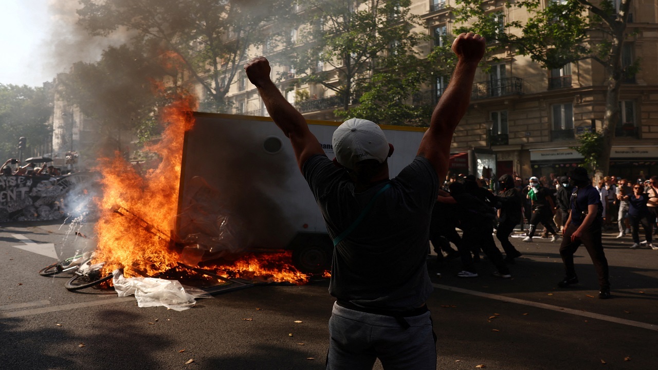 معترضان فرانسوی محل بازی‌های المپیک ۲۰۲۴ را اشغال کردند