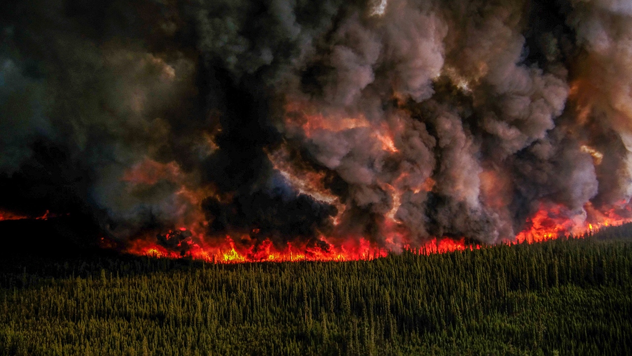 آلودگی شهر‌های کانادا بر اثر آتش سوزی جنگل‌ها + فیلم