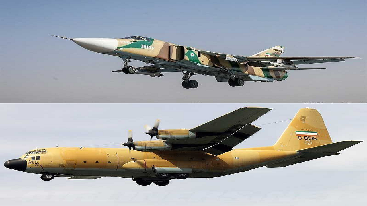 بازآماد دو هواپیمای سوخو ۲۴ و سی ۱۳۰ در پایگاه هوایی شهید دوران