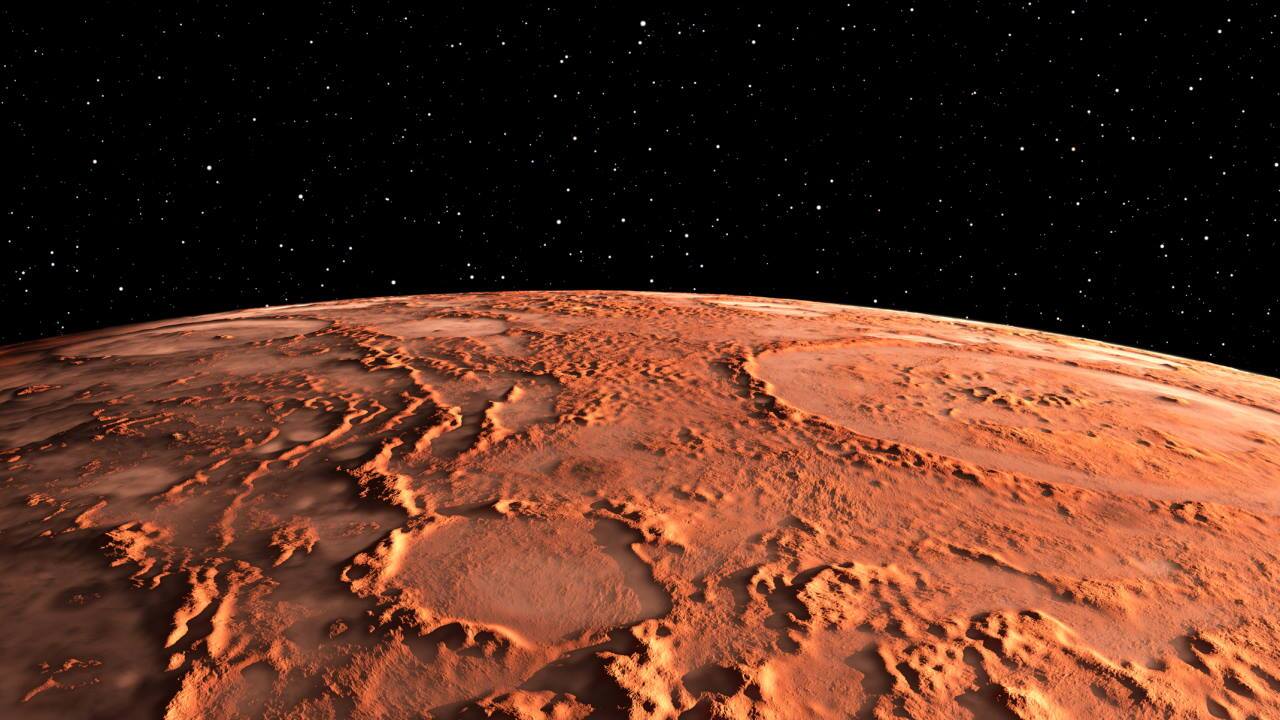 غروب آفتاب در سیاره مریخ + فیلم